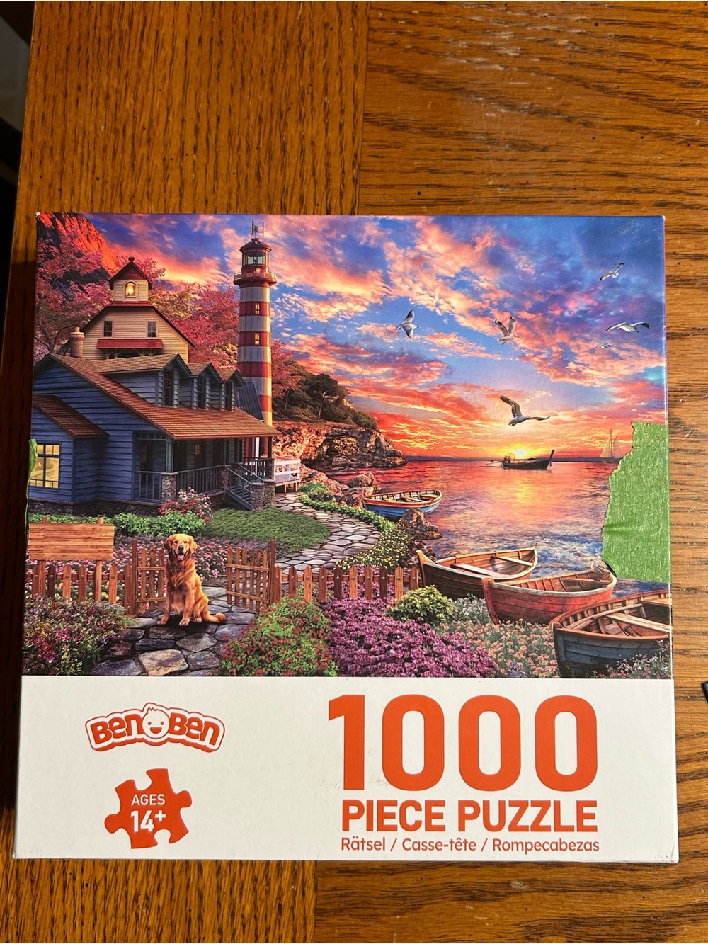 1000-Piece Coastal Lighthouse Jigsaw Puzzle